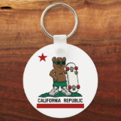 カリフォルニア共和国キーチェーン キーホルダー (正面)