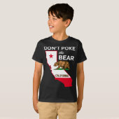 カリフォルニア共和国デザイン ベアを残すな Tシャツ (正面フル)