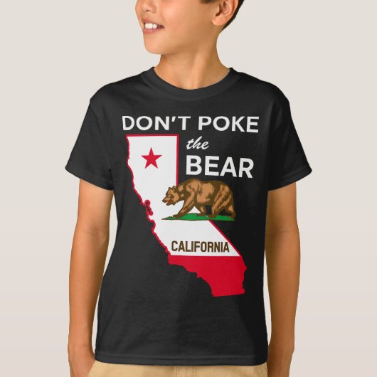 カリフォルニア共和国デザイン ベアを残すな Tシャツ (正面)