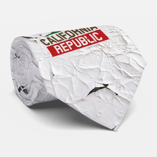 カリフォルニア共和国ピーリング絵を描スタイル ネクタイ (ロール)