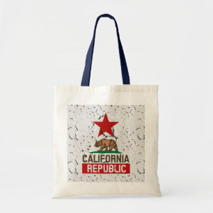 カリフォルニア共和国ピーリング絵を描デコール トートバッグ