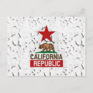 カリフォルニア共和国ピーリング絵を描デコール ポストカード