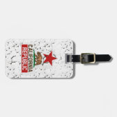 カリフォルニア共和国ピーリング絵を描デコール ラゲッジタグ (正面横)