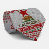 カリフォルニア共和国ベアオンクリスマス醜いセーター ネクタイ (ロール)