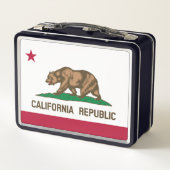 カリフォルニア共和国ベア・フラグ：カリ・ゴールデンステート メタルランチボックス (裏面)
