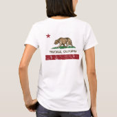 カリフォルニア共和国国旗のトラック Tシャツ (裏面)