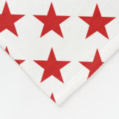 カリフォルニア共和国国旗レッドスターデザイン フリースブランケット (角)