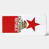カリフォルニア共和国国旗レッドスターデザイン Case-Mate iPhoneケース (裏面 (横))