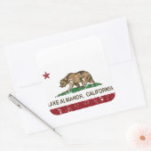 カリフォルニア共和国国旗Lake Almanor スクエアシール (封筒)