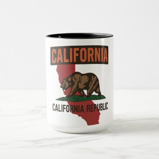 カリフォルニア共和国州のプライド マグカップ (中央)