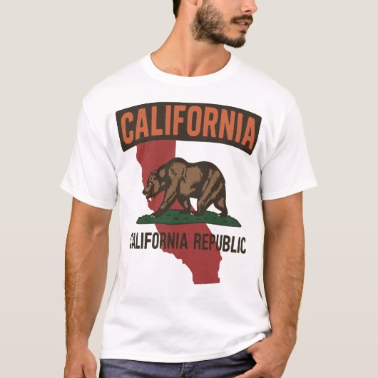 カリフォルニア共和国州のプライド Tシャツ (正面)