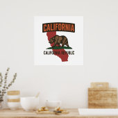 カリフォルニア共和国州の誇り ポスター (キッチン)