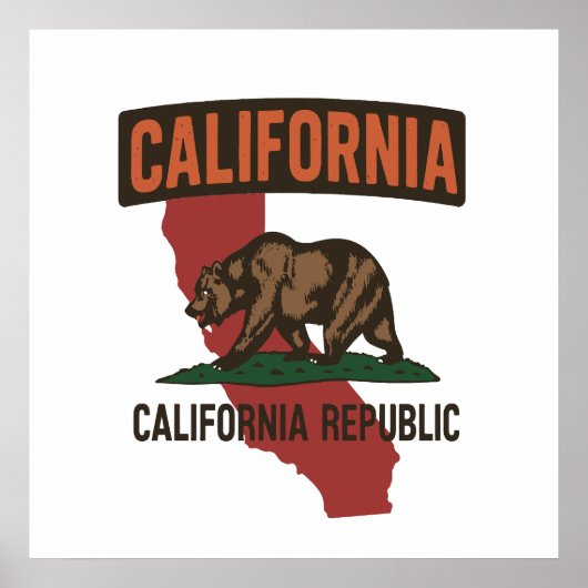 カリフォルニア共和国州の誇り ポスター (正面)