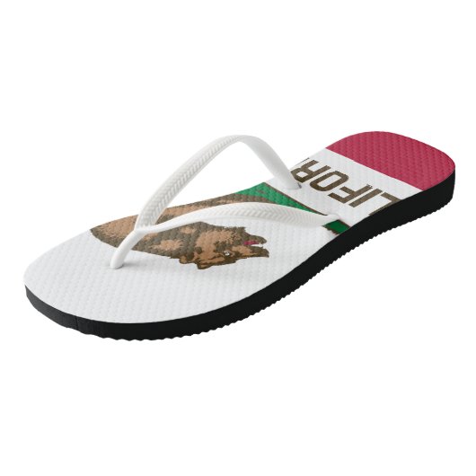 カリフォルニア共和国州クマ国旗のビーチサンダル ビーチサンダル (アングル)