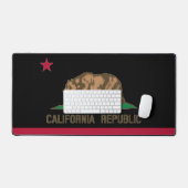 カリフォルニア共和国州旗のカスタムカラー デスクマット (キーボード&マウス)
