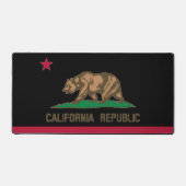 カリフォルニア共和国州旗のカスタムカラー デスクマット (正面)