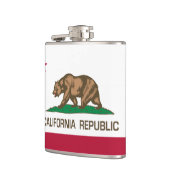 カリフォルニア共和国州旗ベアフラッグ フラスク (左)