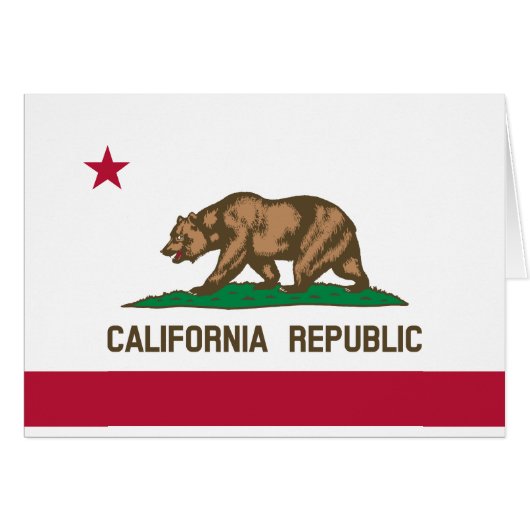 カリフォルニア共和国州旗 (正面横)