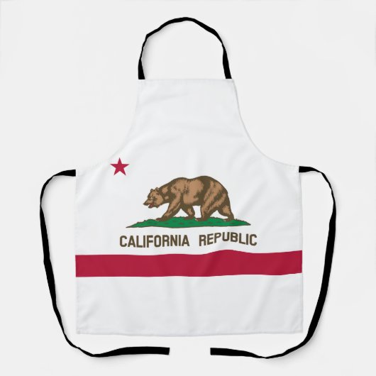 カリフォルニア共和国州旗 エプロン (正面)