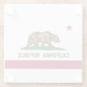 カリフォルニア共和国州旗 ガラスコースター (裏面)