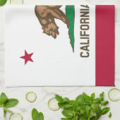 カリフォルニア共和国州旗 キッチンタオル (折り畳み)