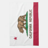 カリフォルニア共和国州旗 キッチンタオル (縦)