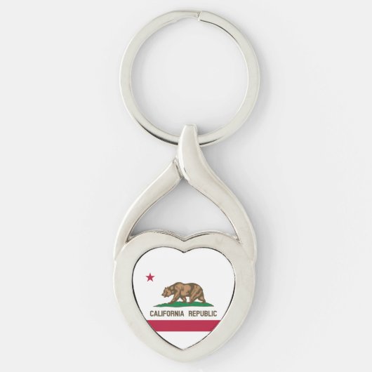 カリフォルニア共和国州旗 キーホルダー (正面)