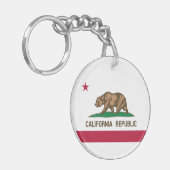 カリフォルニア共和国州旗 キーホルダー (正面左)