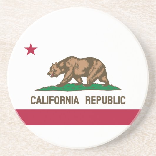 カリフォルニア共和国州旗 コースター (正面)