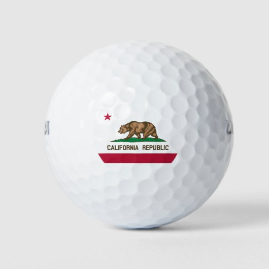 カリフォルニア共和国州旗 ゴルフボール (正面)