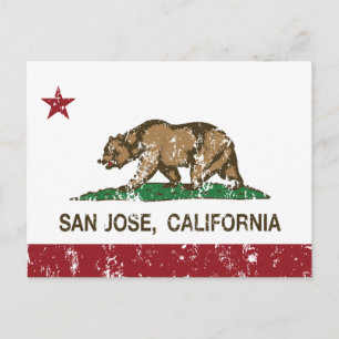カリフォルニア共和国州旗 サンジョセ ポストカード