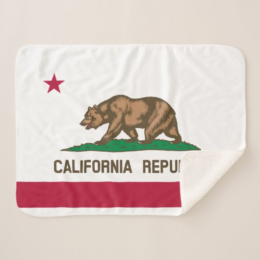カリフォルニア共和国州旗 シェルパブランケット (正面(横))