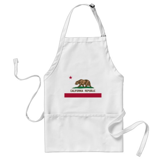 カリフォルニア共和国州旗 スタンダードエプロン (正面)