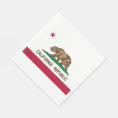 カリフォルニア共和国州旗 スタンダードランチョンナプキン (角)