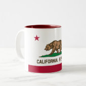 カリフォルニア共和国州旗 ツートーンマグカップ (正面左)