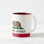カリフォルニア共和国州旗 ツートーンマグカップ (正面右)
