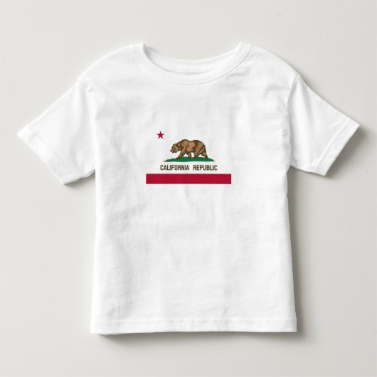カリフォルニア共和国州旗 トドラーTシャツ (正面)