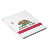 カリフォルニア共和国州旗 ノートパッド (アングル)