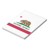 カリフォルニア共和国州旗 ノートパッド (回転)