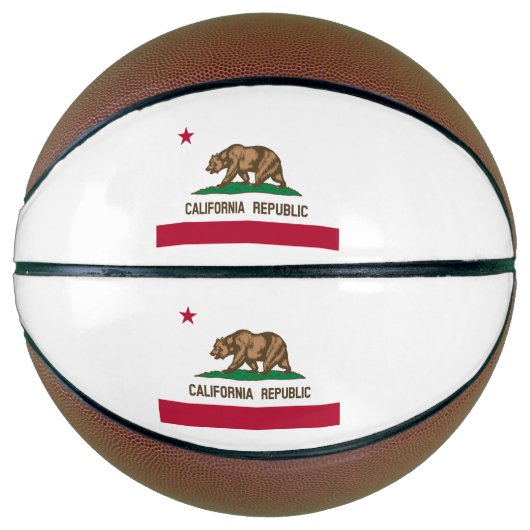 カリフォルニア共和国州旗 バスケットボール (正面)