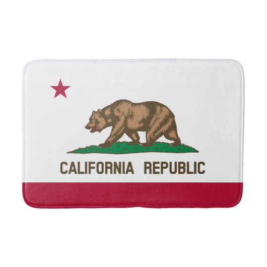 カリフォルニア共和国州旗 バスマット (正面)