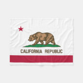 カリフォルニア共和国州旗 フリースブランケット (正面(横))