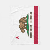 カリフォルニア共和国州旗 フリースブランケット (正面)