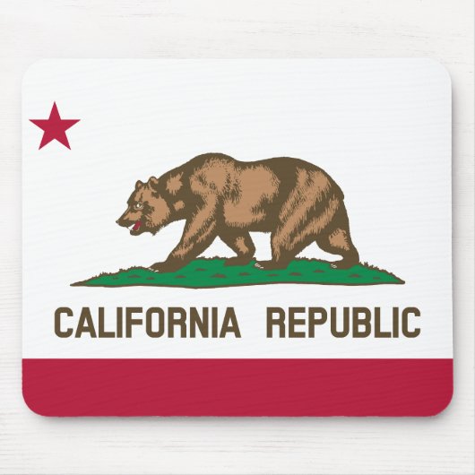 カリフォルニア共和国州旗 マウスパッド (正面)