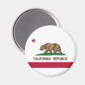 カリフォルニア共和国州旗 マグネット (正面/裏面)