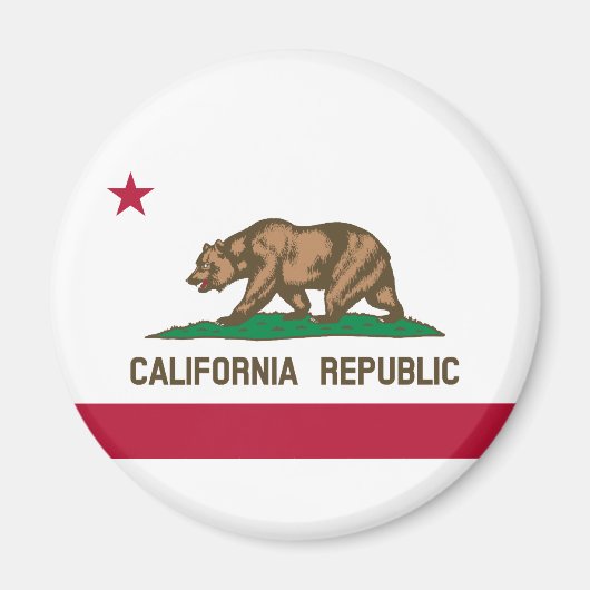 カリフォルニア共和国州旗 マグネット (正面)