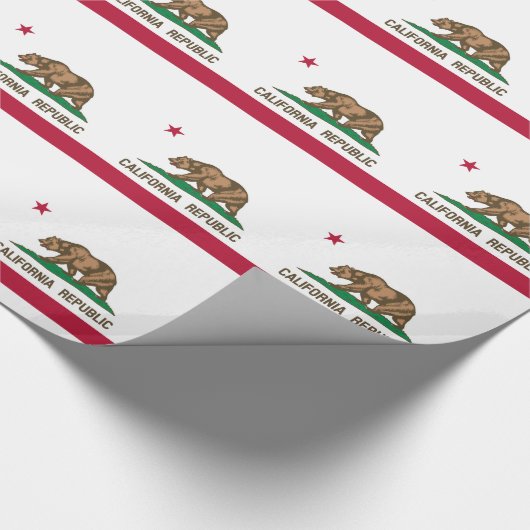 カリフォルニア共和国州旗 ラッピングペーパー (角)
