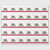 カリフォルニア共和国州旗 ラッピングペーパー (フラット)