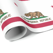 カリフォルニア共和国州旗 ラッピングペーパー (ロールコーナー)