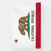 カリフォルニア共和国州旗 横断幕 (縦)